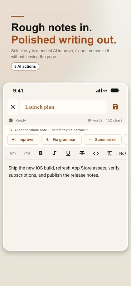 Instanotes AI screenshot